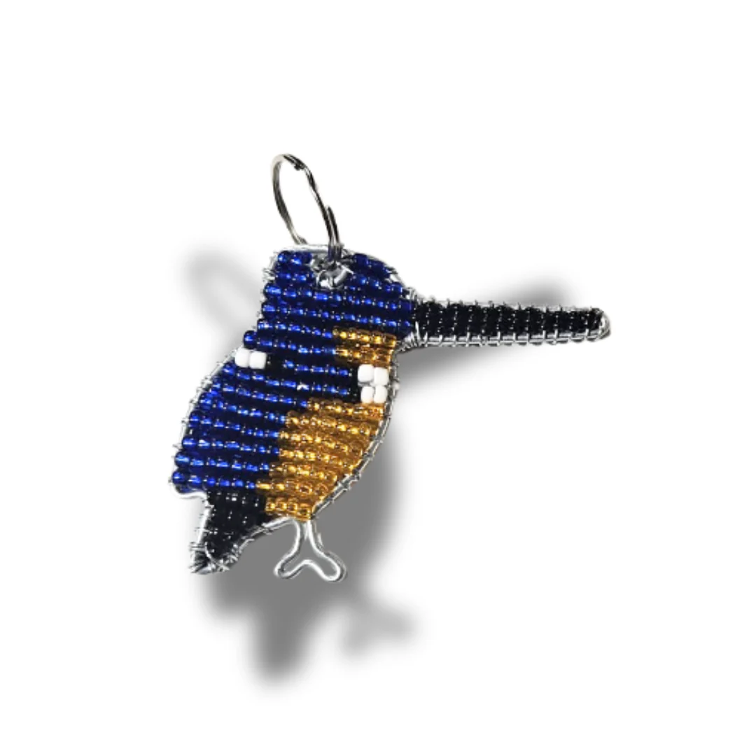 Beaded Keyring - Kingfisher - Image 2