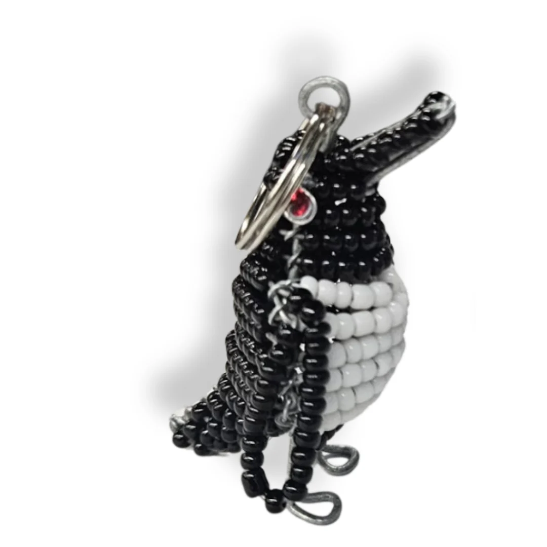Beaded Keyring Penguin