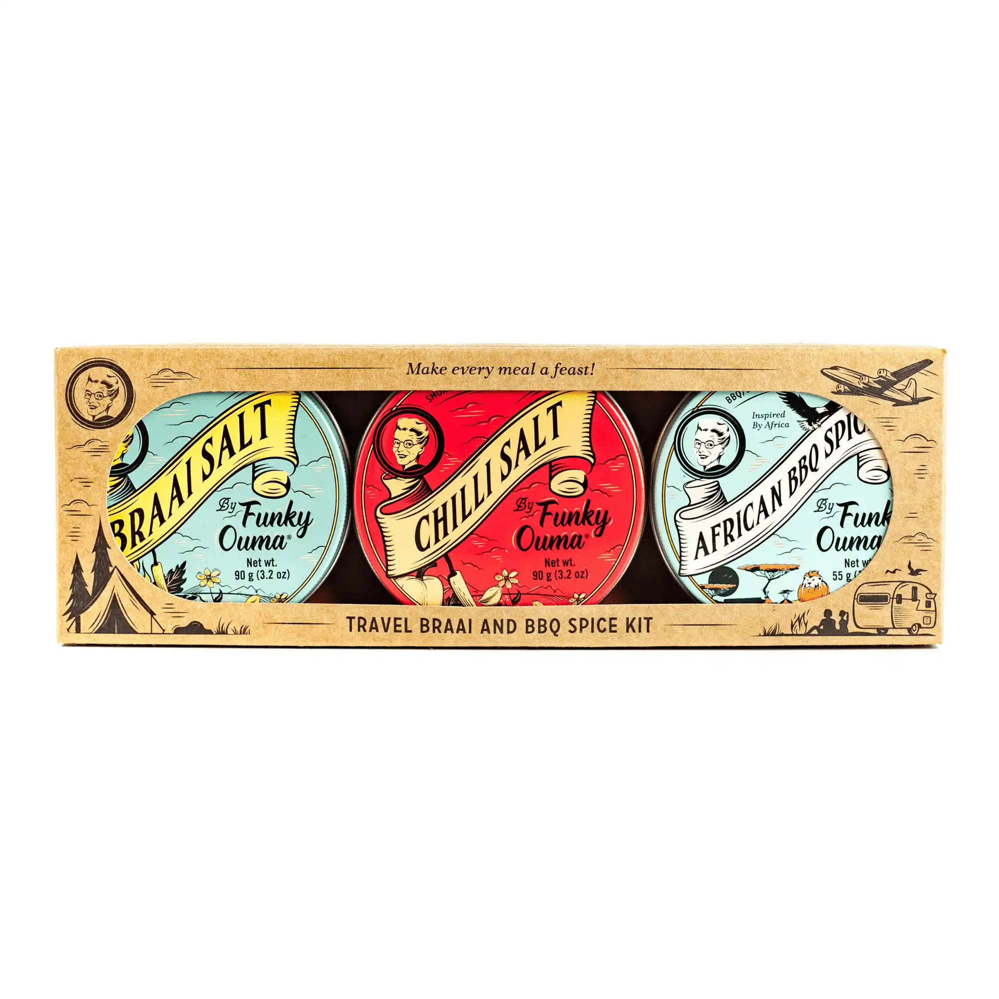 Funky Ouma Travel Tin Trio