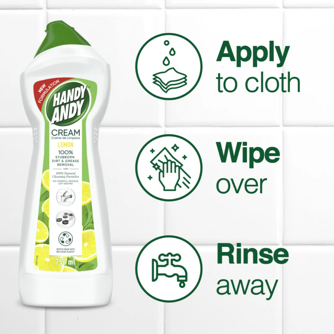 Handy Andy Cream Lemon Fresh 750ml - Image 2